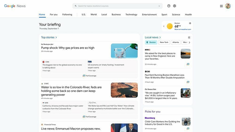 google news celebrates 20th anniversary with a redesign 6dts.1200